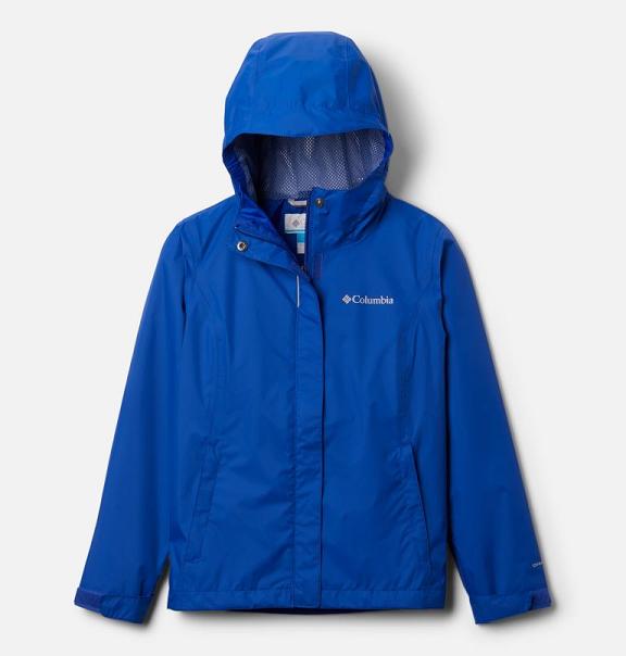 Columbia Arcadia Waterproof Jacket Blue For Girls NZ63820 New Zealand